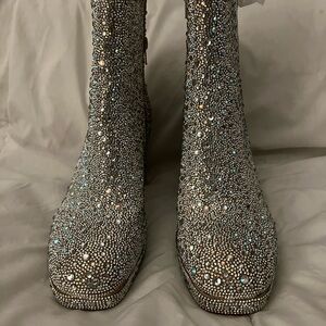 Corky’s Elegant Silver Rhinestone Women's Boots